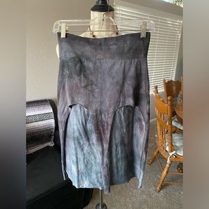 Split Panel Midi Skirt